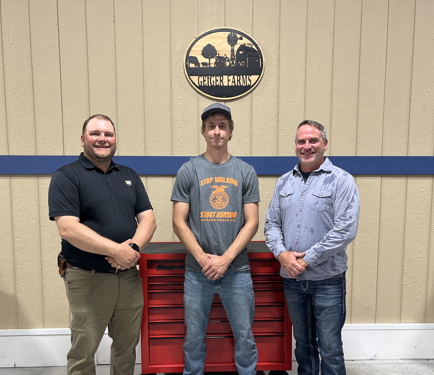 matthew geiger receiving his betaseed scholarship